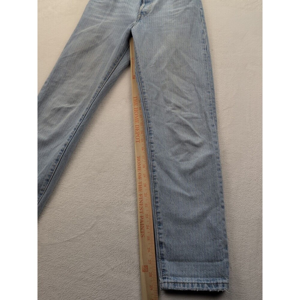 Levis Premium 501 '81 Pin striped Light Wash Tapered Leg Jeans Women's Sz 25x31 - Picture 3 of 16